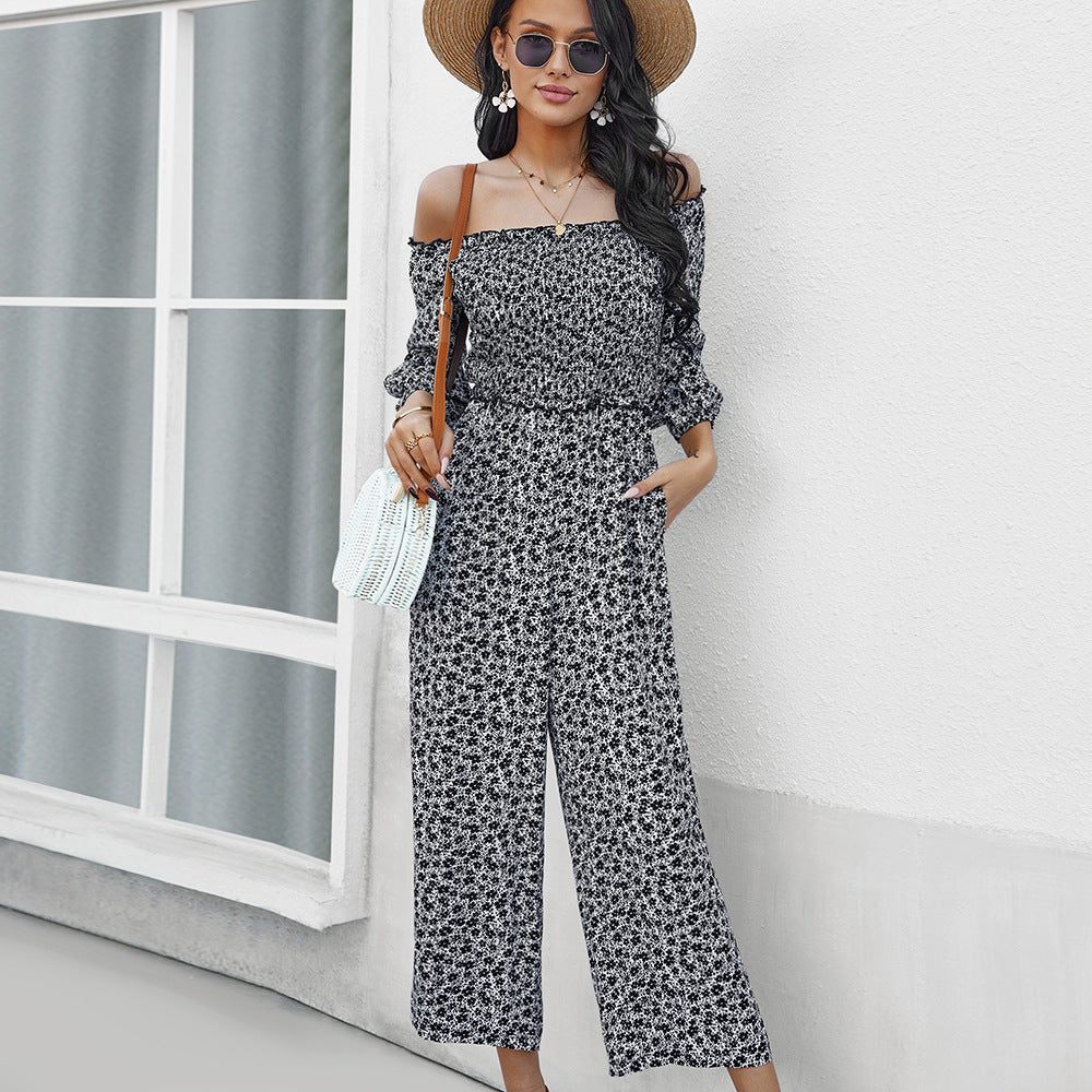 Fashion Off The Shoulder Women Jumpsuits Rompers