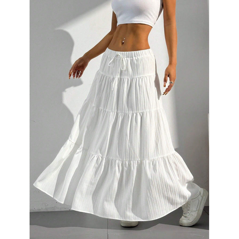 Women's High-Waisted Flowy Maxi Skirt