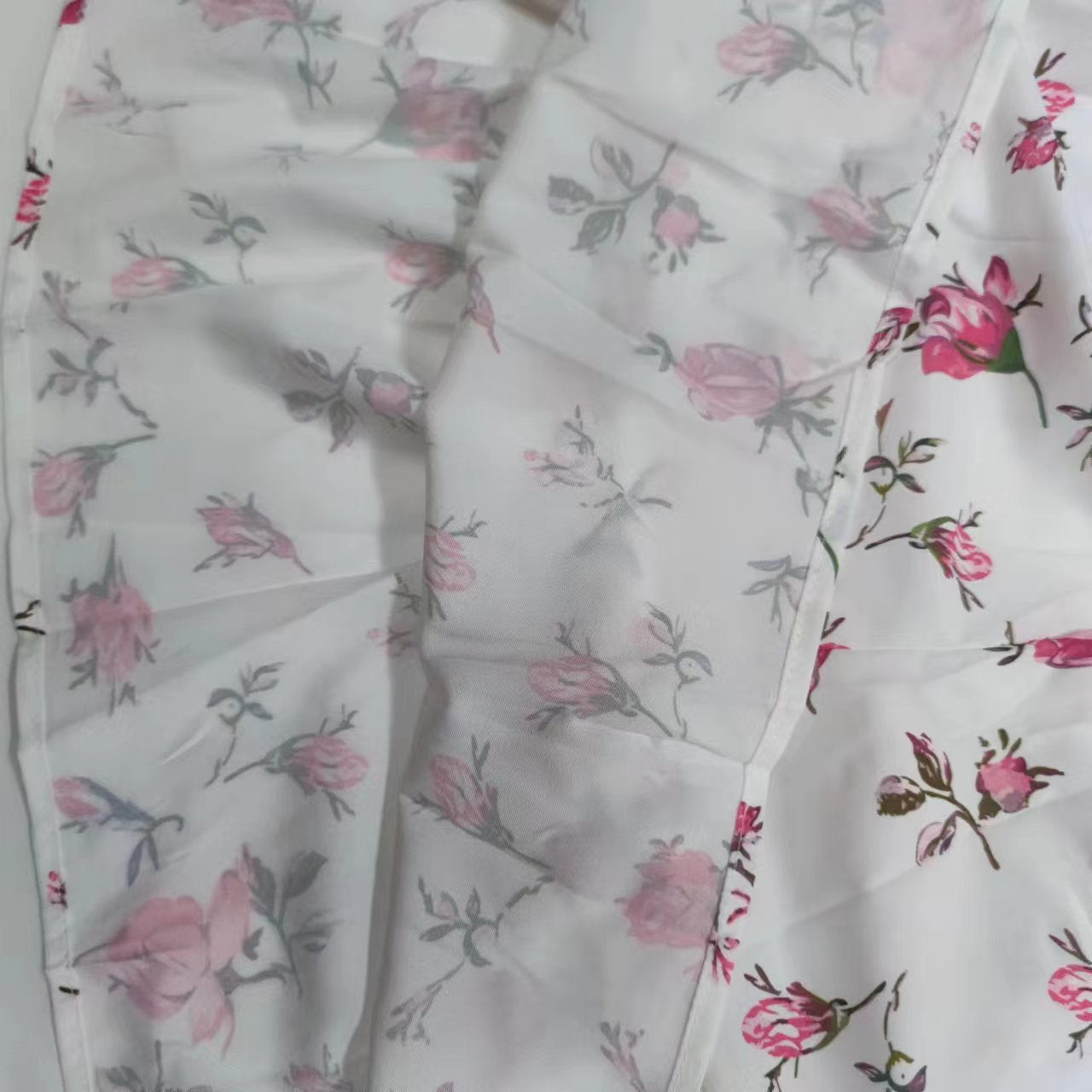 Sweet & Elegant Floral Print V-Neck Lace Dress