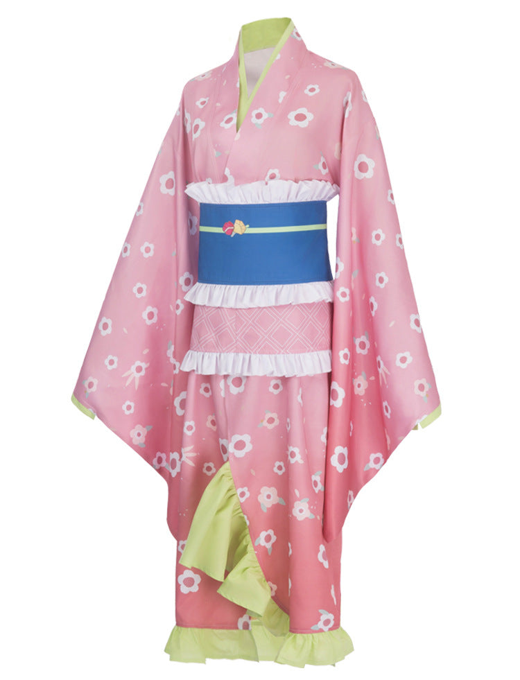 Demon Slayer Kimetsu no Yaiba Mitsuri Kanroji Cosplay Costume