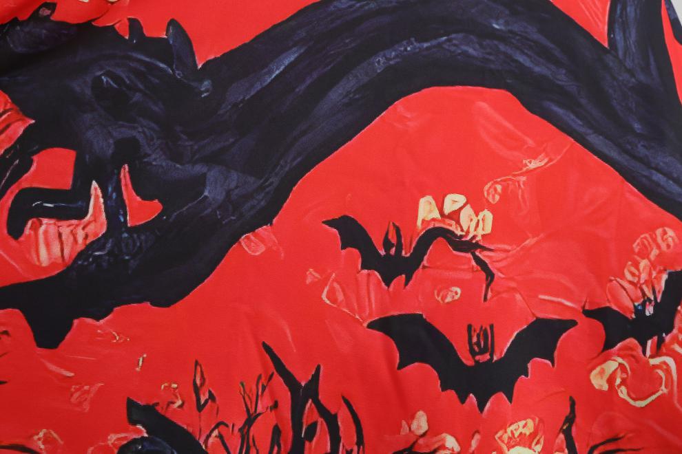 Halloween Print Fit & Flare Dress