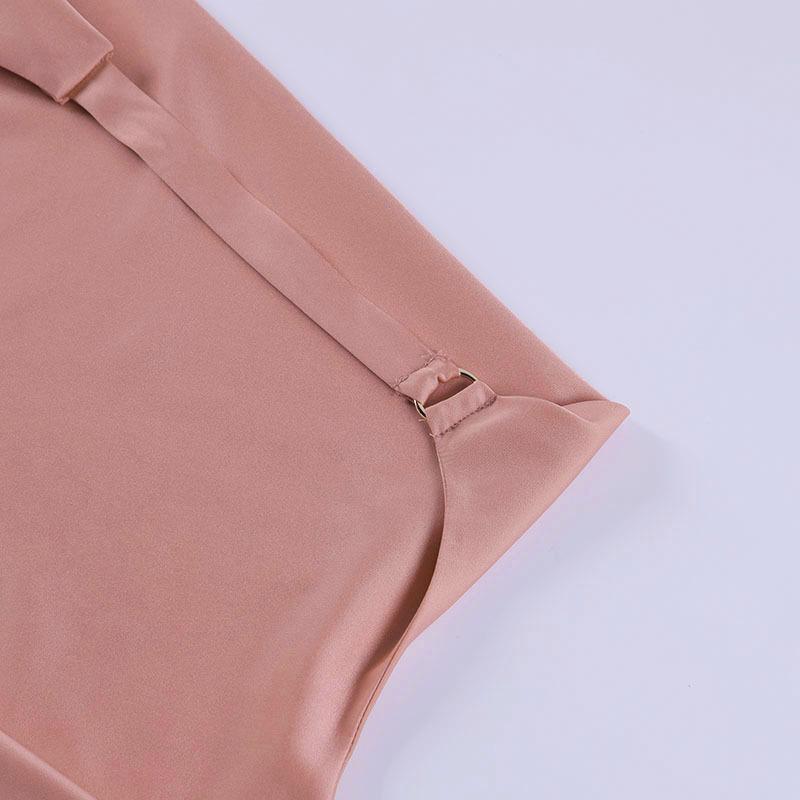 Sexy Halter Backless Satin Women Mini Dresses-Dresses-Free Shipping at meselling99