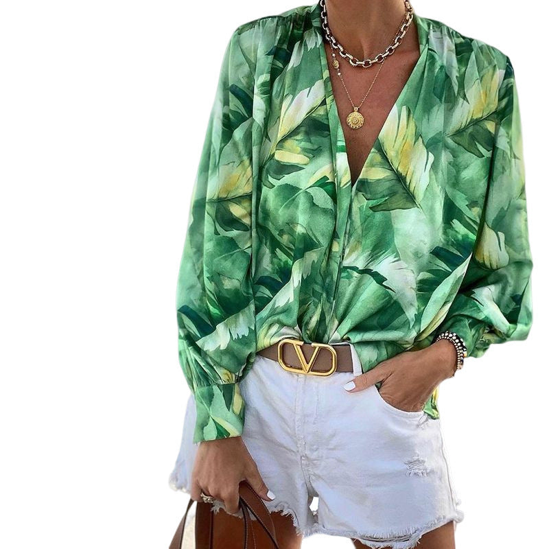 Summer Bohemia Long Sleeves Blouses for Women