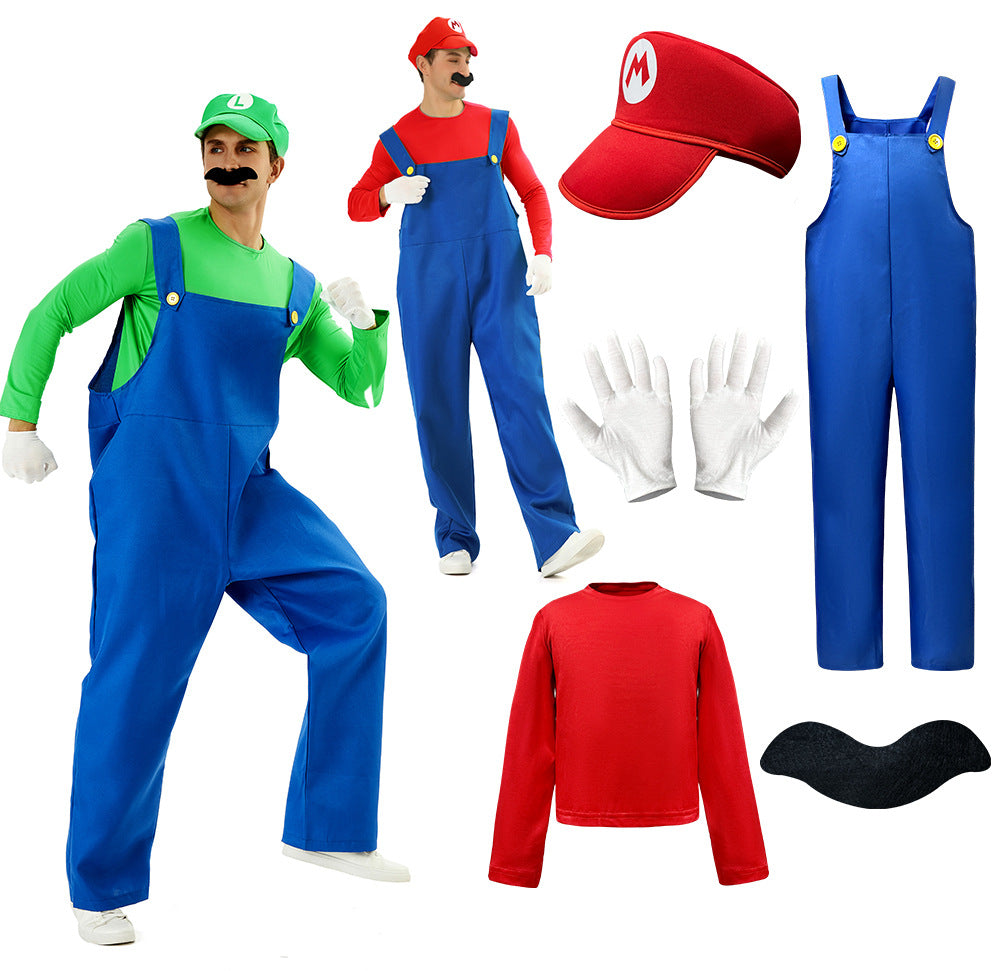 Adult Mario Costume for Halloween Cosplay