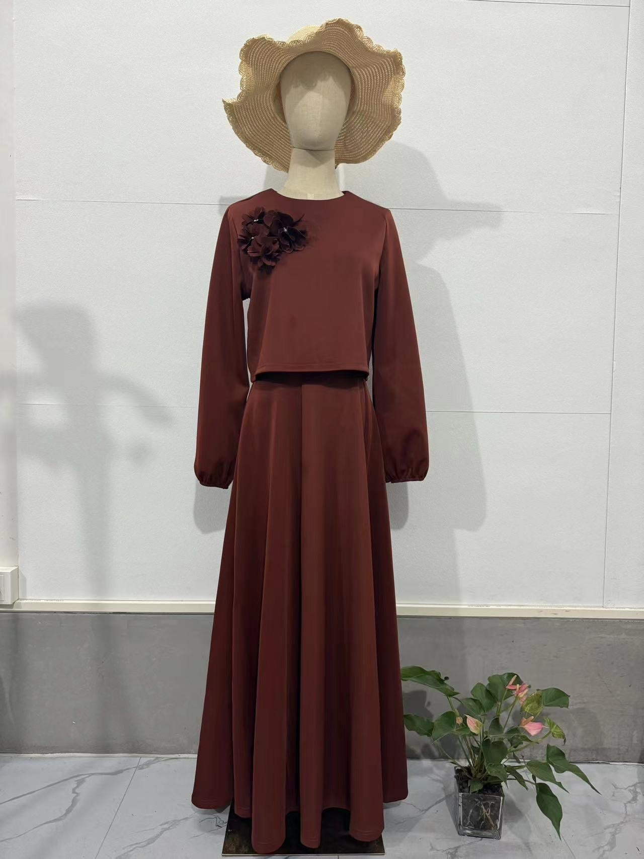 Middle East Women Two Pieces Dresses Sets