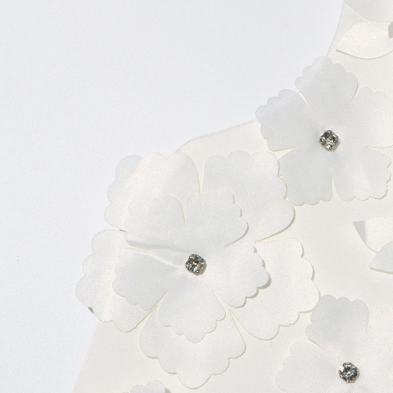 Designed Women's Short Sleeveless A-Line Dress