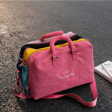 Oxford Color-Block Travel Tote
