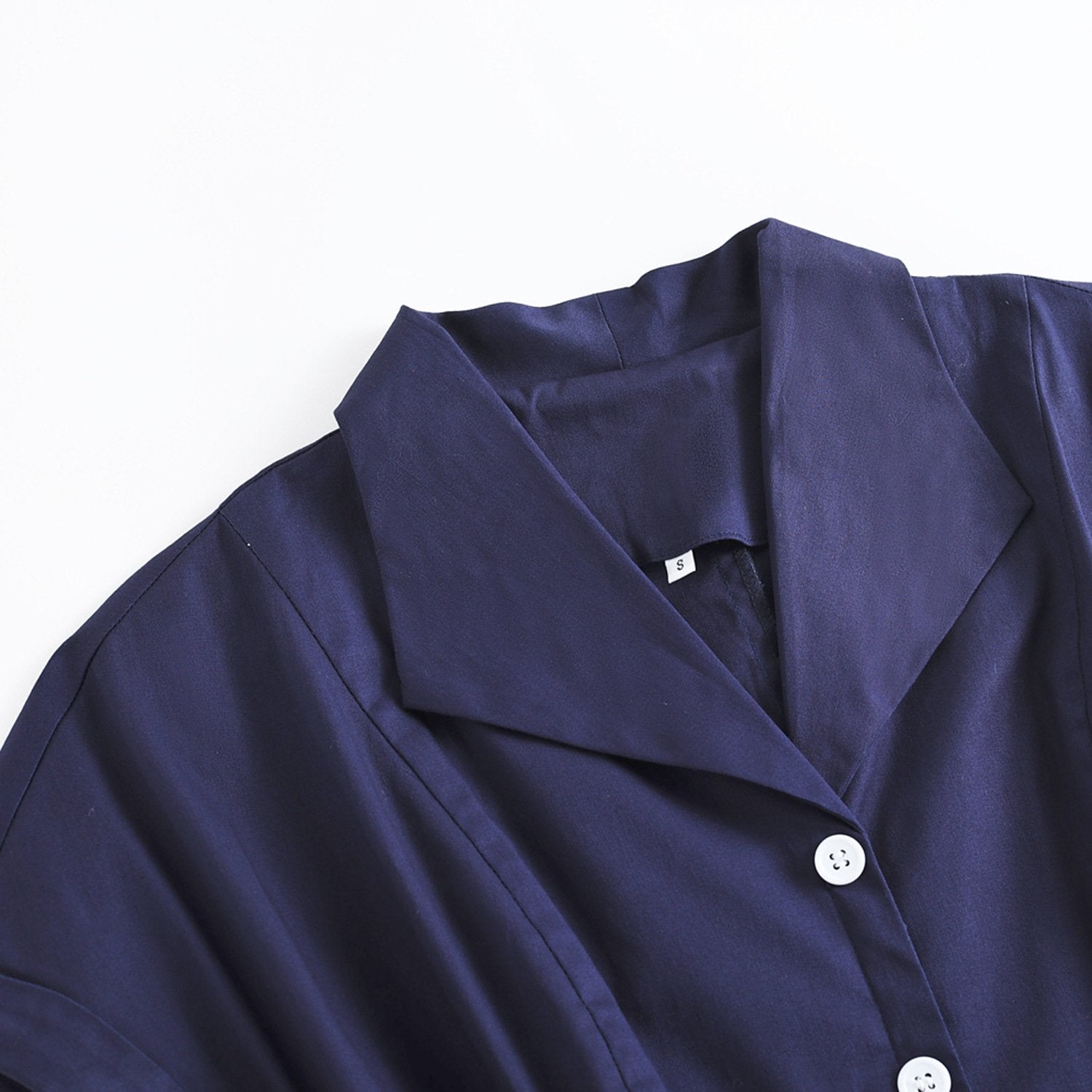 Summer Vintage Turnover Short Sleeves Dresses--Free Shipping at meselling99