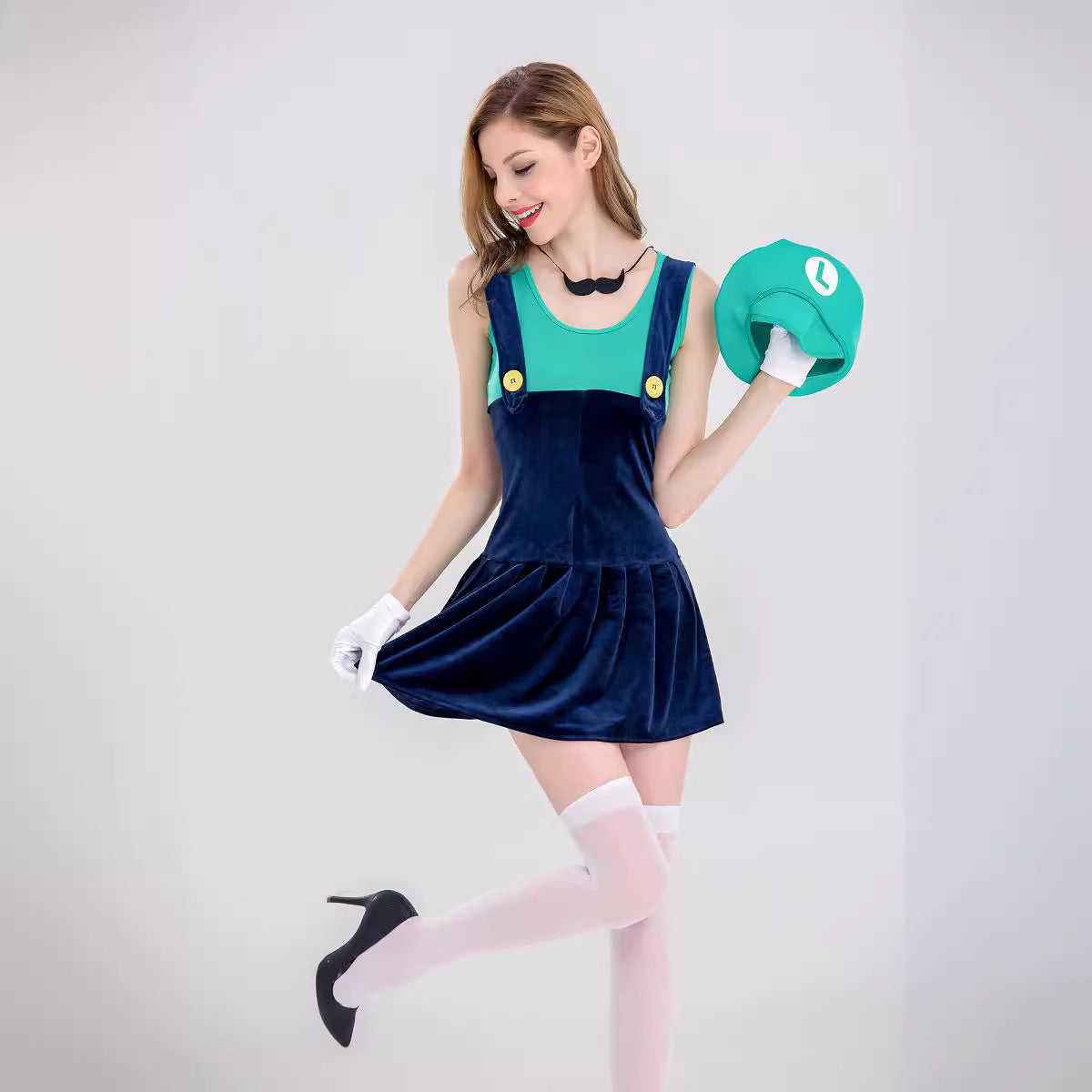 Halloween Women's Adult Mario Costume