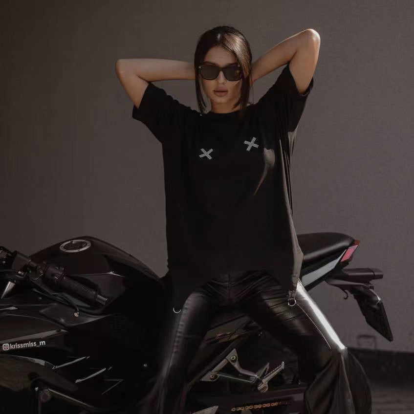 Designed Irregular Short Sleeves T Shirts