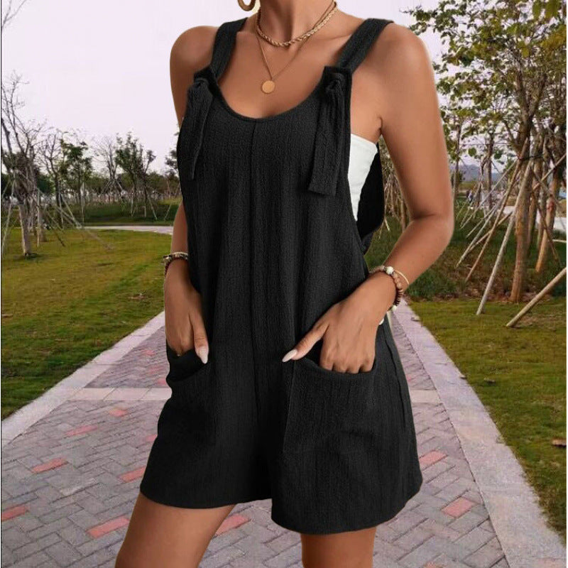 Women's Summer Fashion Jumpsuit – Stylish Sleeveless Overalls & Romper Shorts