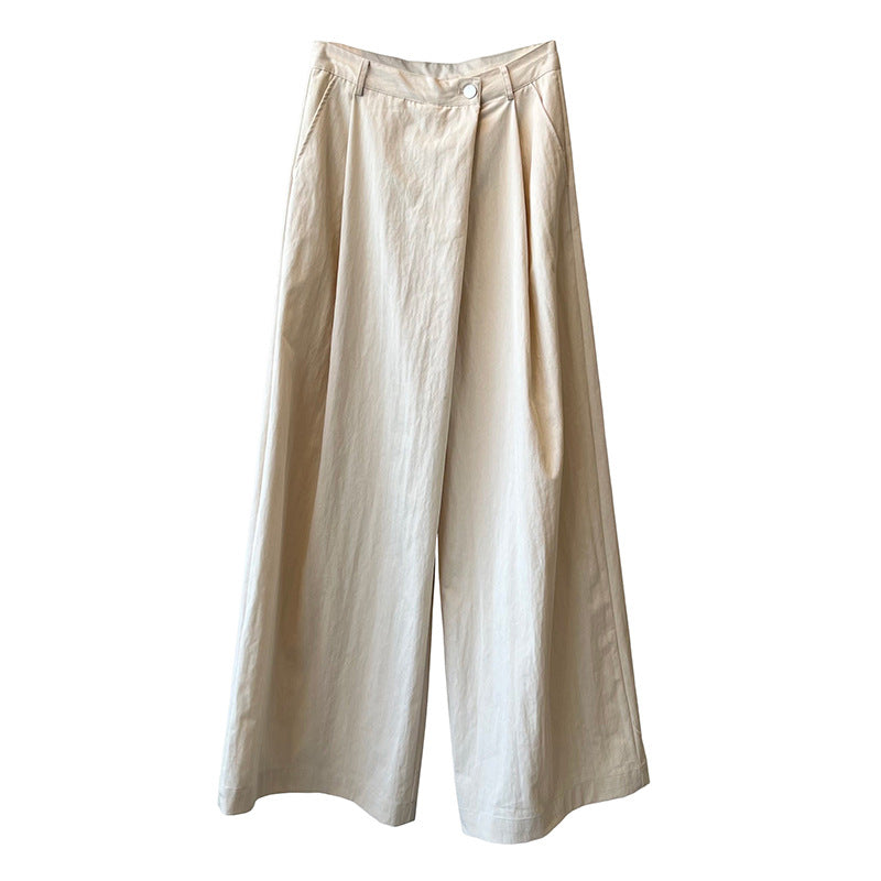 Women's Asymmetric Hem Wide-Leg Pants