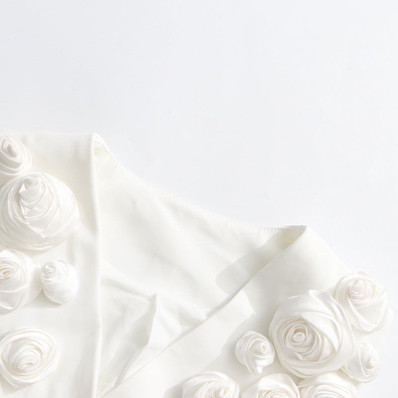 Designed Women's Fashion Floral Patchwork Sleeveless Tie-Front Vest & High-Waisted Wide-Leg Trousers Set