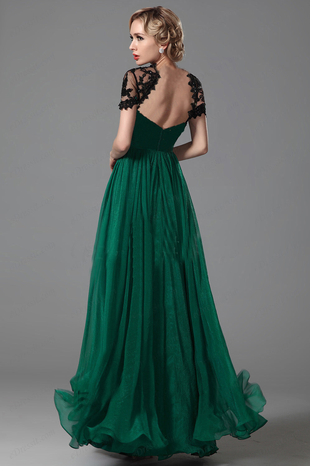 Elegant Chiffon Long Evening Dresses-Dresses-Free Shipping at meselling99