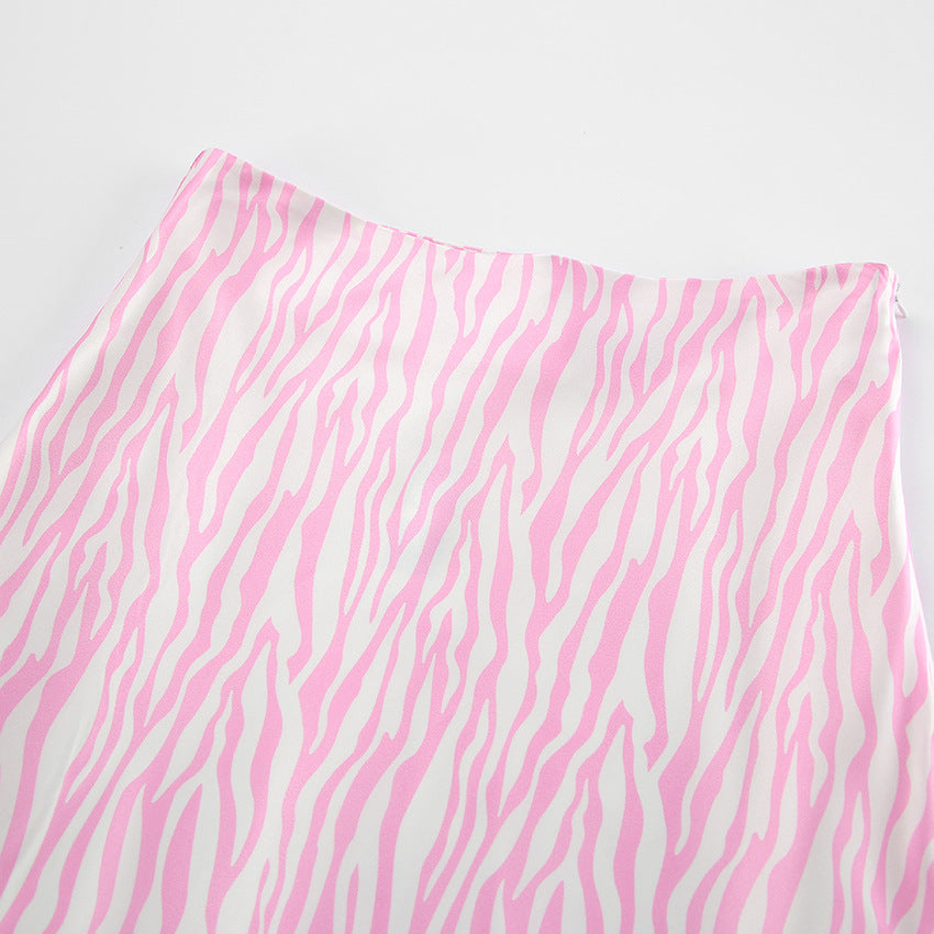 Sexy Zebra Print High Waist Tight Skirts