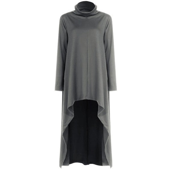 Women Irregular Turtleneck Sporting Long Hoodies-Cozy Dresses-Free Shipping at meselling99