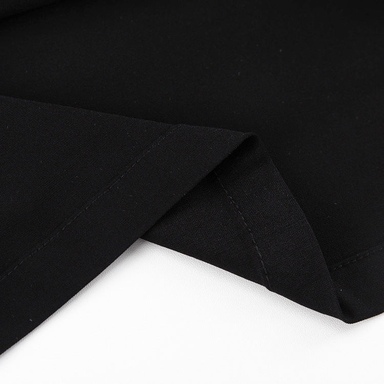 Women's Slim-Fit Black High Waist Long Pencil Skirt