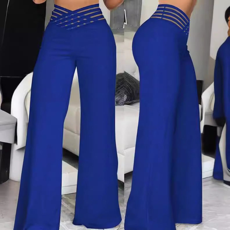 Casual Summer High Waist Wide Legs Pants