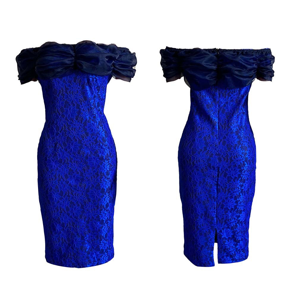 Sexy Off The Shoulder Plus Sizes Lace Party Dresses-Dresses-Free Shipping at meselling99