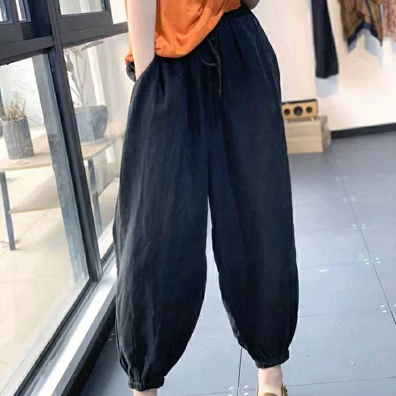 Women's Linen-Cotton Casual Pants