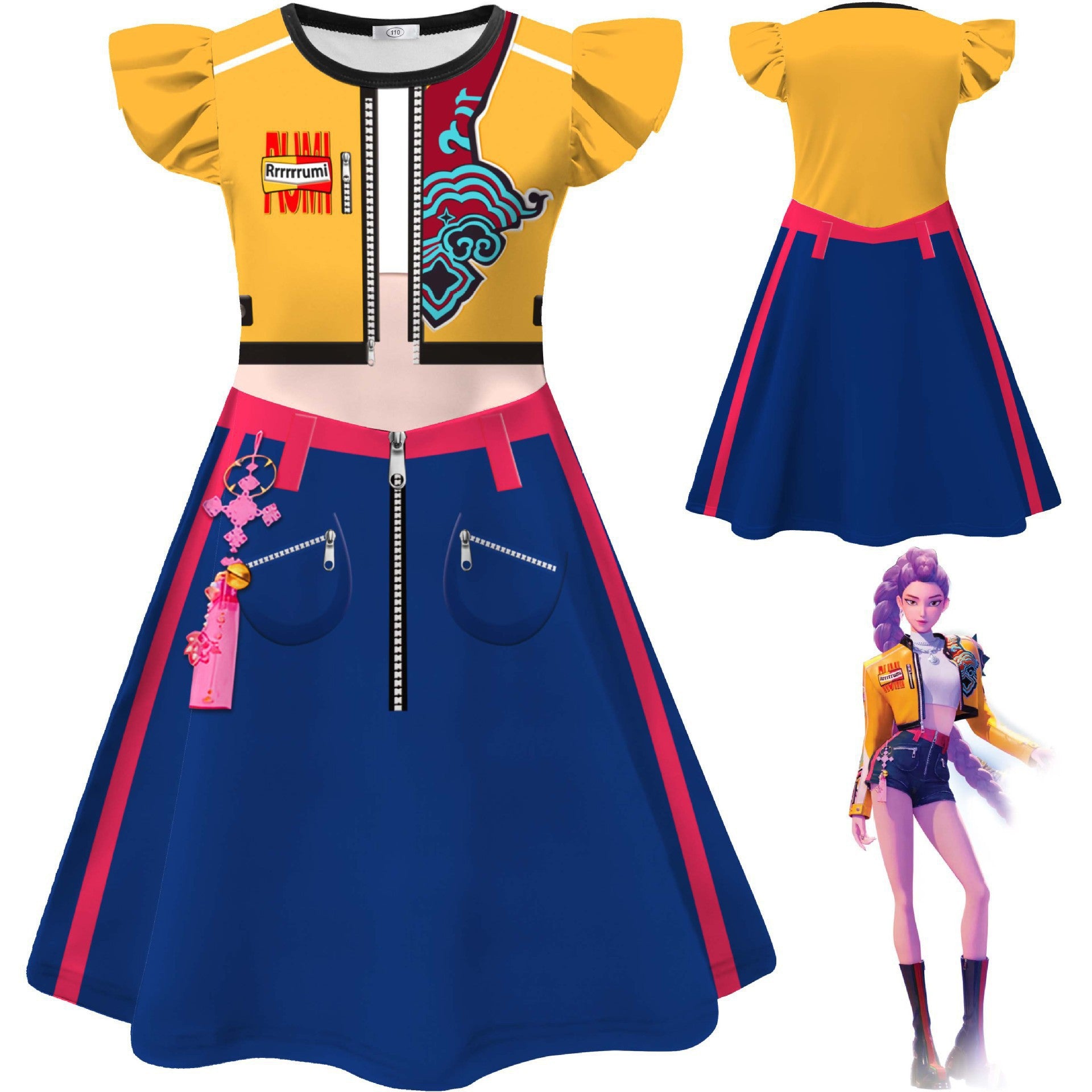 Halloween K-POP Exorcist Girl Squad Anime Cosplay Costume