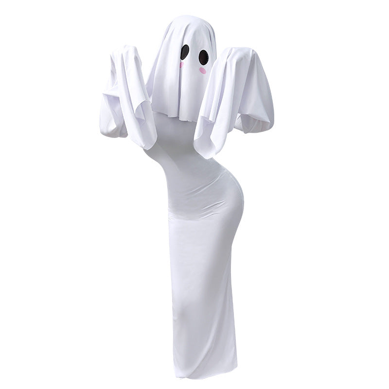 Halloween Cute Ghost Lolita Dress - Kawaii Cosplay Costume for Women