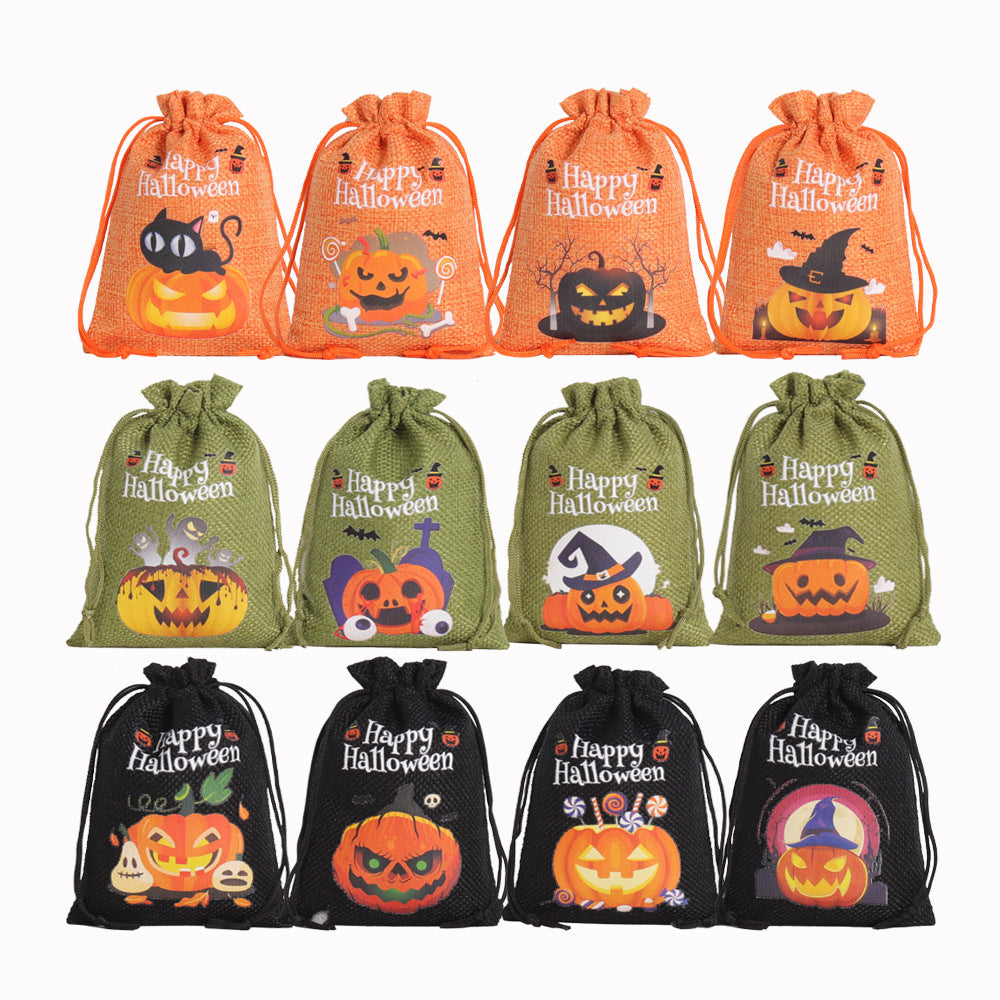Halloween Drawstring Candy Bags