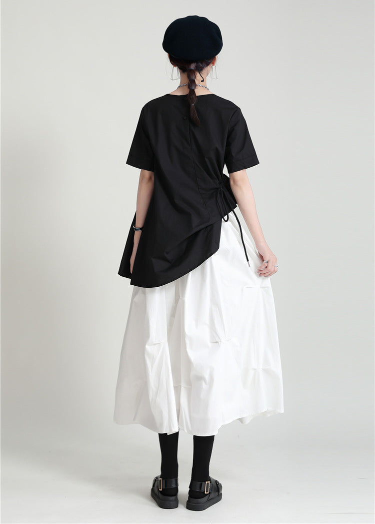 Women's High Waist A-Line Midi Skirt