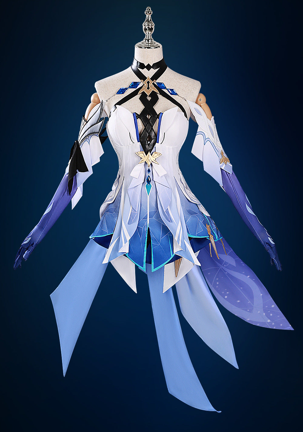 Genshin Impact Skirk Cosplay Costume-New Silk Kirk Clothing + Accessories-S-Free Shipping Leatheretro