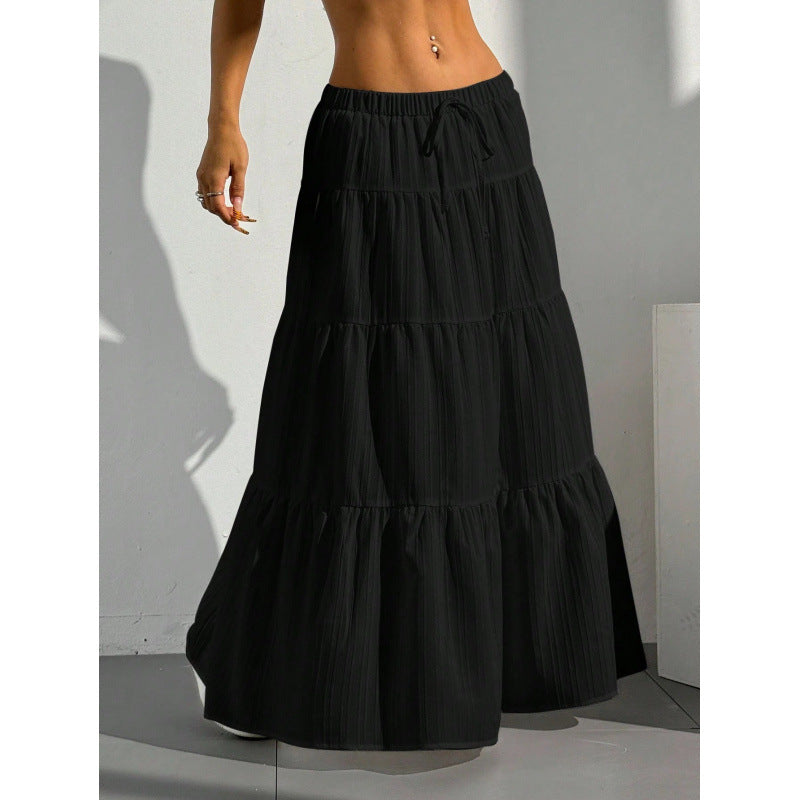 Women's High-Waisted Flowy Maxi Skirt