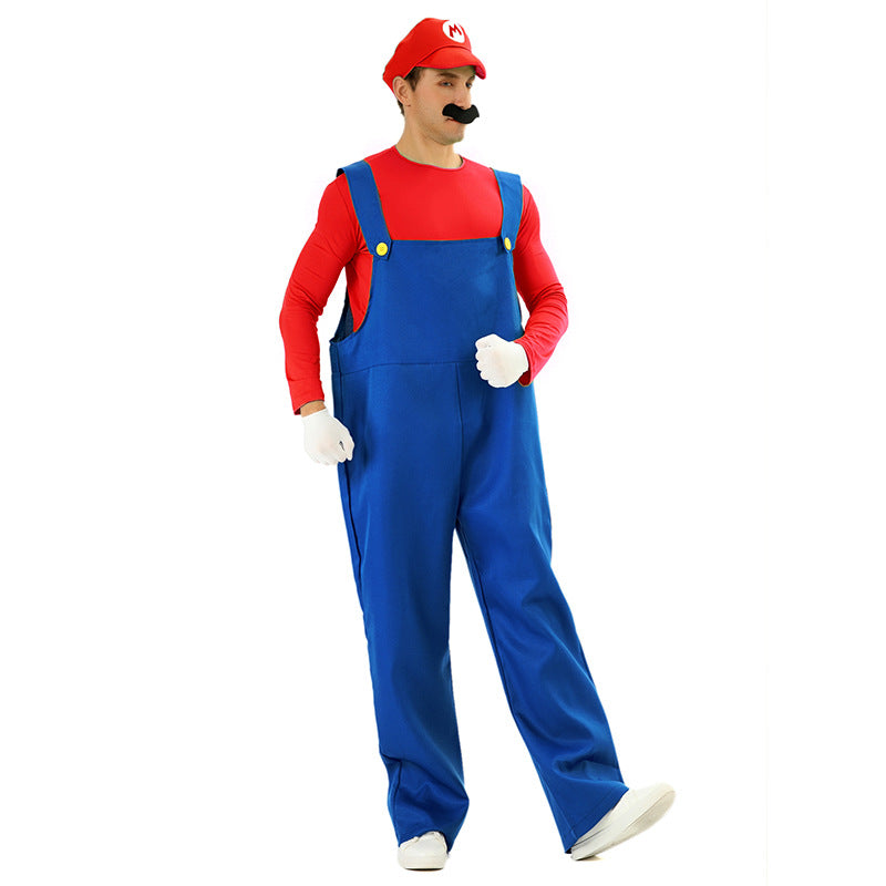 Adult Mario Costume for Halloween Cosplay