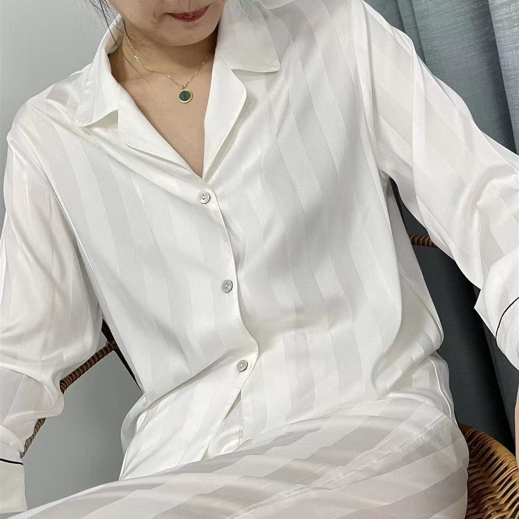 Causal Striped Summer Long Sleeves Homewear