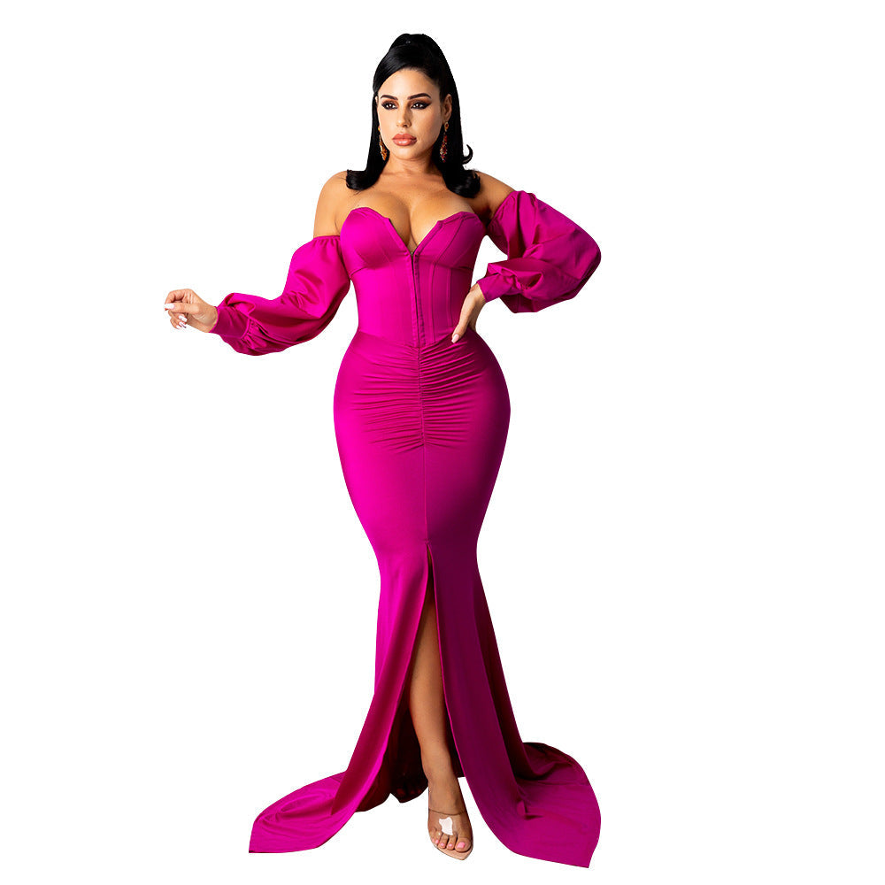 Sexy Off The Shoulder Night Party Dresses-Dresses-Free Shipping at meselling99