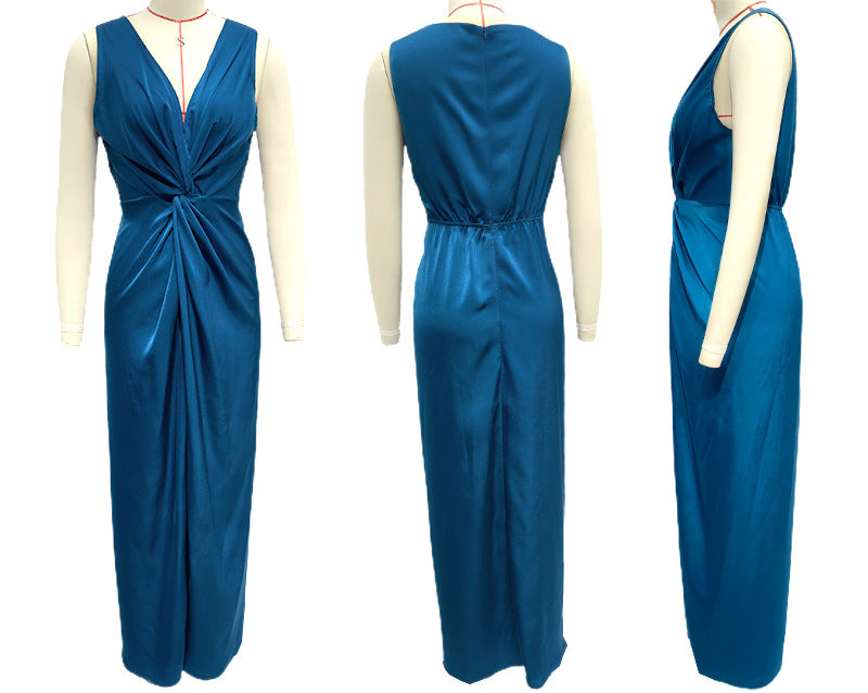 Sexy V Neck Sleeveless Summer Dresses