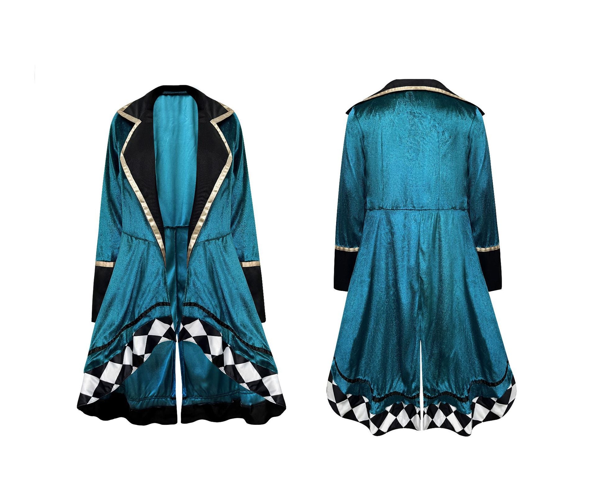 Halloween Circus Alice Mad Hatter Adult Magician Costume