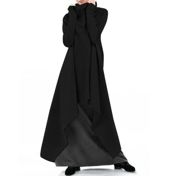 Women Irregular Turtleneck Sporting Long Hoodies-Cozy Dresses-Free Shipping at meselling99