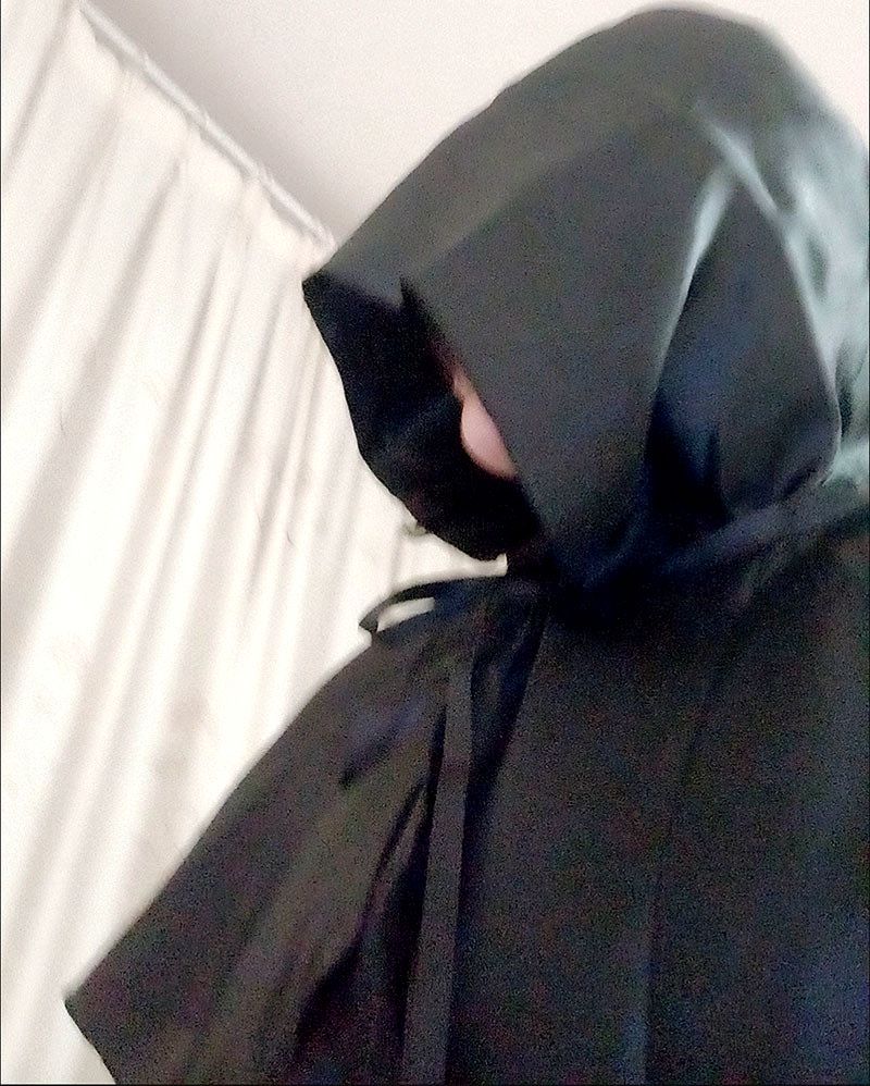 Halloween Men's Black Medieval Hooded Cloak 3pcs/Set