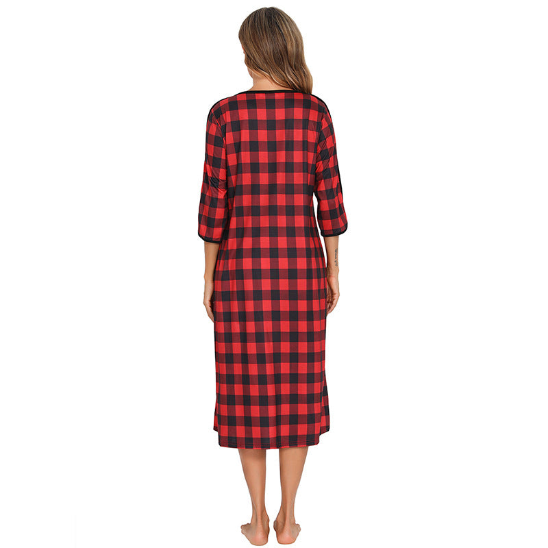 Casual Comfortable Plus Sizes Long Nightgown