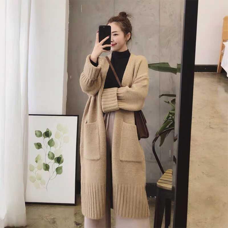 Casual Thick Long Knitted Cardigan Sweaters