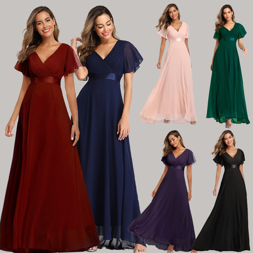 Elegant Chiffon Plus Sizes Bridesmaid Dresses-Dresses-Free Shipping at meselling99