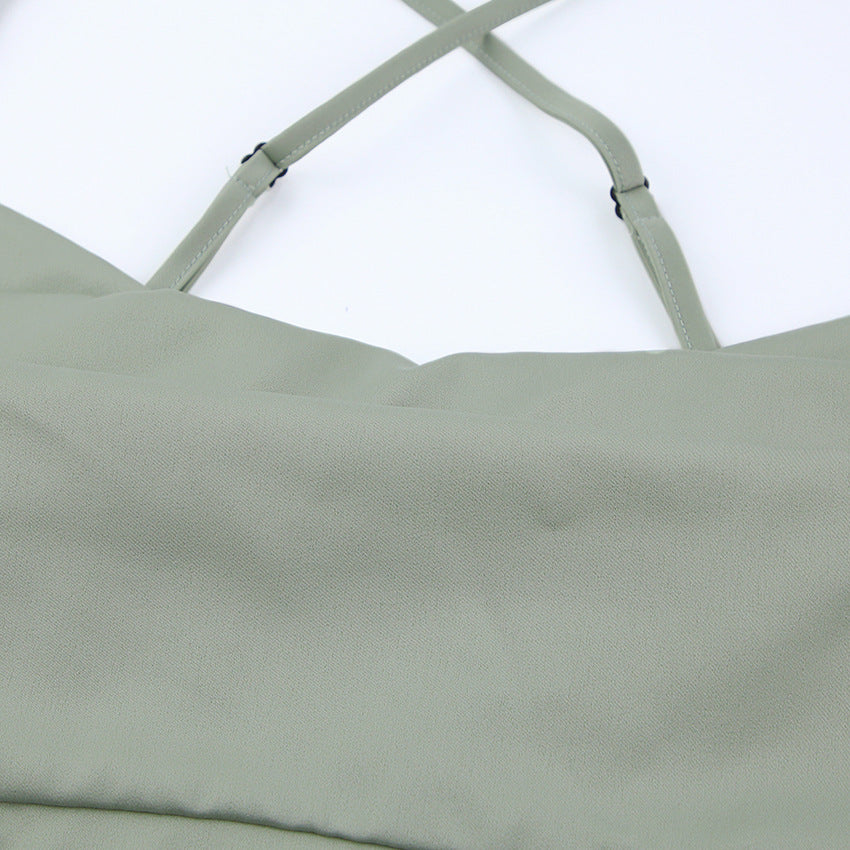 Sexy Satin Backless Long Sleeveless Party Dresses-Dresses-Free Shipping at meselling99