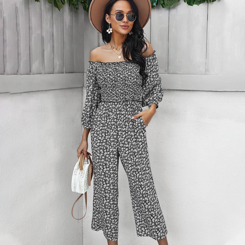 Fashion Off The Shoulder Women Jumpsuits Rompers
