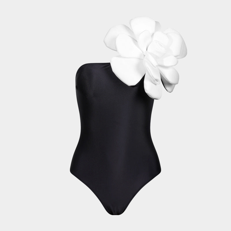 Women's 3D Floral Bikini Set – Sexy High-Cut Bathing Suit for Beach, Pool & Vacation