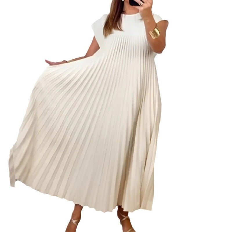 Casual Round Neck Sleeveless Women Long Dresses-Dresses-Free Shipping at meselling99