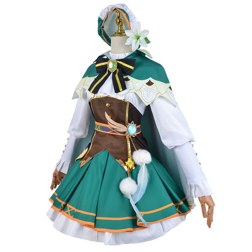 Genshin Impact Venti Cosplay Costume – Anemo Archon Barbatos Outfit (Full Set)