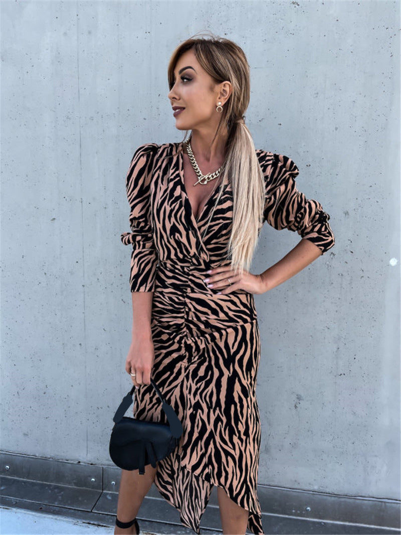 Sexy Striped Irregular Dresses