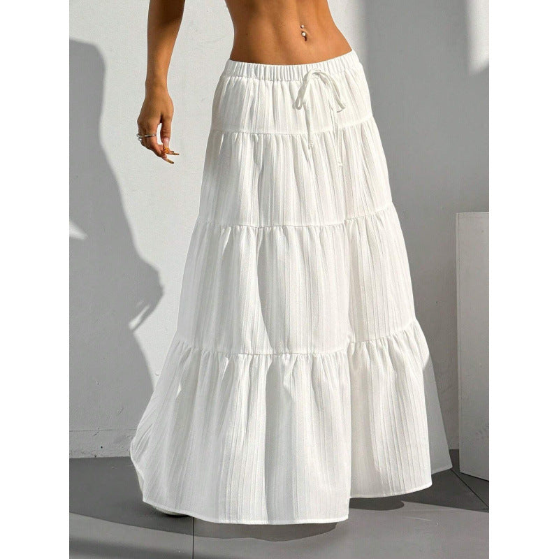 Women's High-Waisted Flowy Maxi Skirt