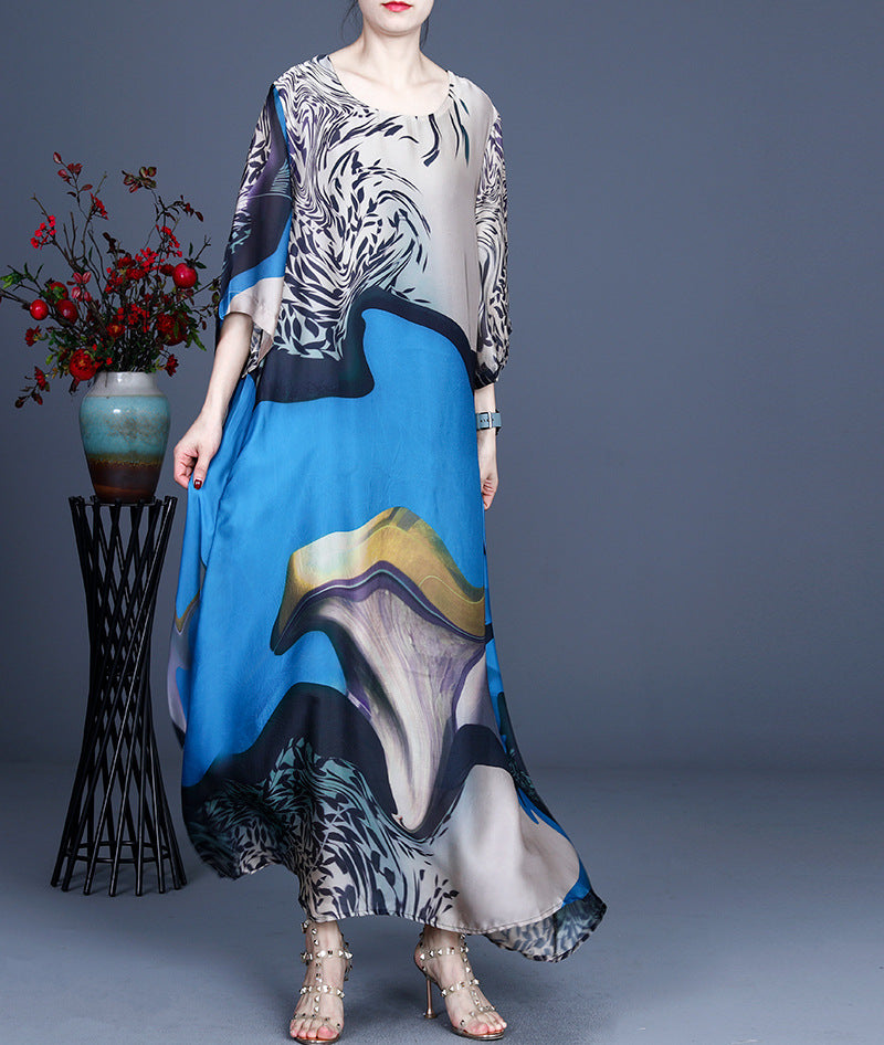 Luxrury Tencel Irregular Long Dresses-Dresses-Free Shipping at meselling99