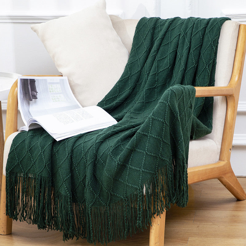 Boho Fringe Sofa Blanket