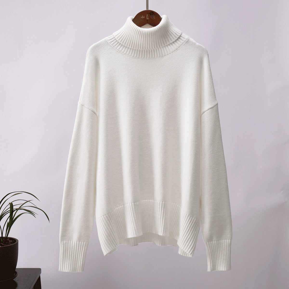 Classical High Neck Knitted Pullover Sweaters